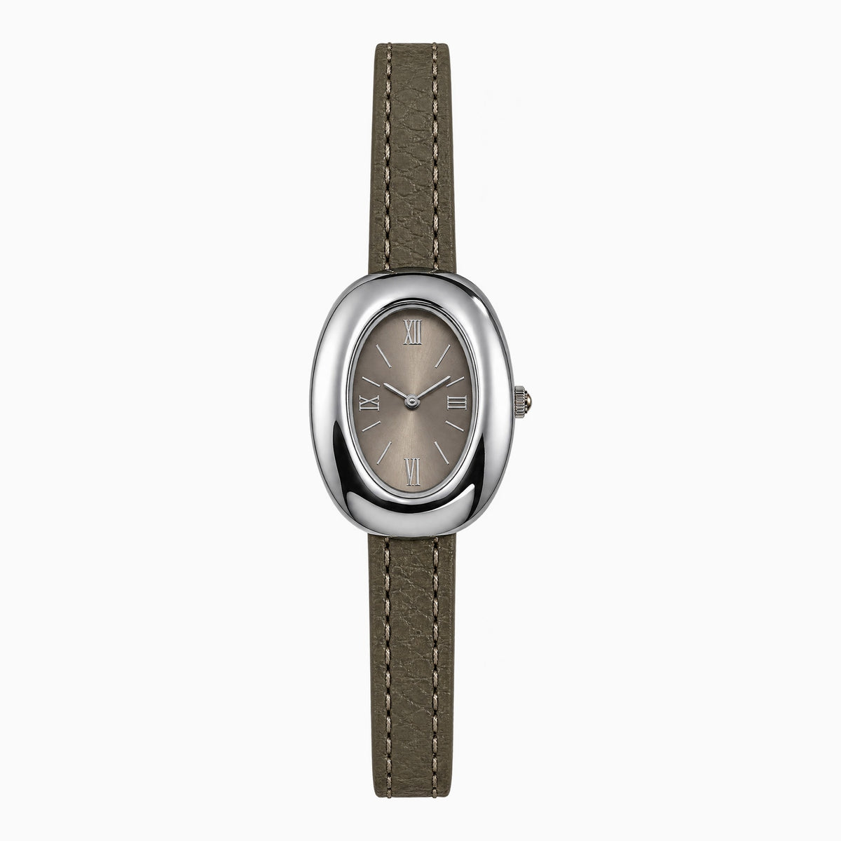 Constance Watch - כסף - רצועה אפורה