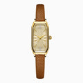 Josiane Watch - זהב - רצועה חומה בהירה