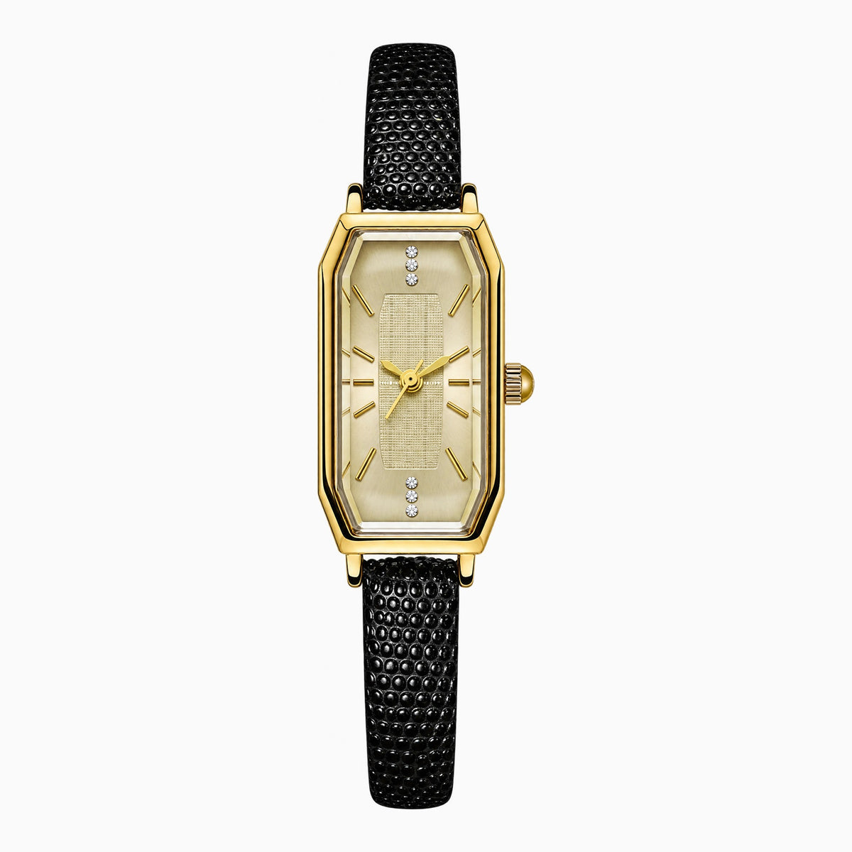 Josiane Watch - זהב - רצועה שחורה
